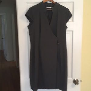 Gray lined Calvin Klein dress
